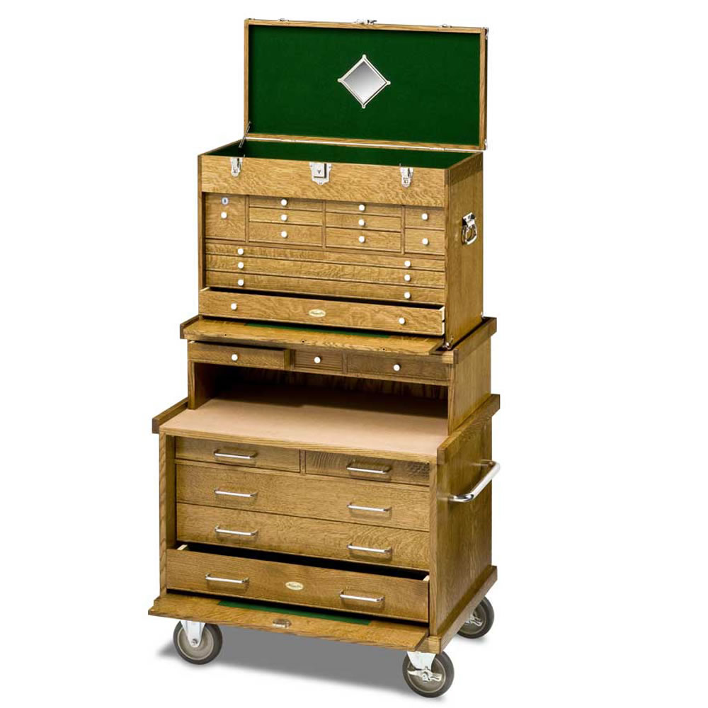  -MACHINIST-TOOL-CHEST-WOOD-BOX-CABINET-CASE-TOOLBOX-/290658280747