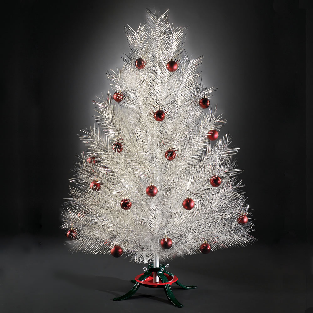 The Classic Aluminum Christmas Tree (7 Foot) - Hammacher Schlemmer
