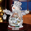 the thomas kinkade illuminated crystal snowman