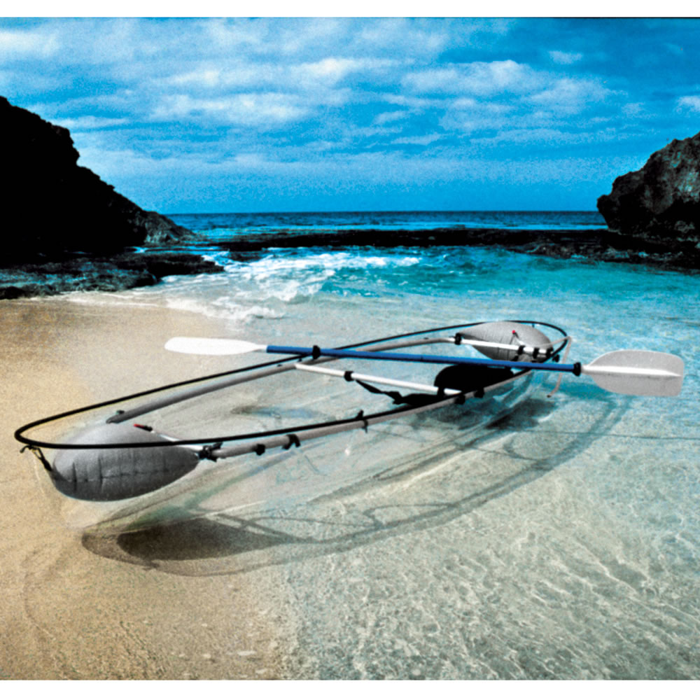 The Transparent Canoe Kayak - Hammacher Schlemmer