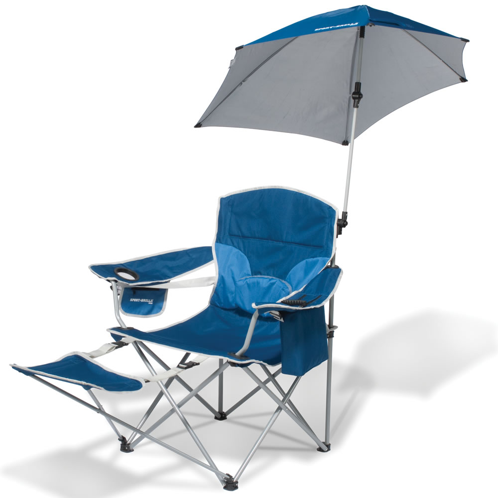 The Infinitely Adjustable Umbrella Sports Chair - Hammacher Schlemmer