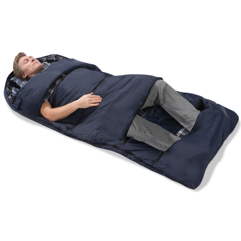 The Zippered Vents Sleeping Bag - Hammacher Schlemmer