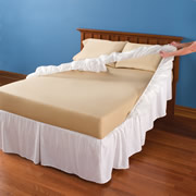 The Easy On and Off Dust Ruffle.