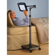 The Rolling Bedside iPad Stand.