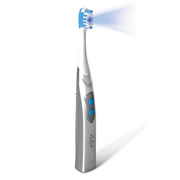 The Blue Light Whitening Toothbrush.