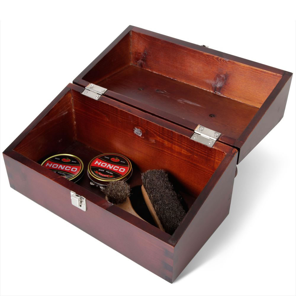 The Gentleman\u0026#39;s Classic Shoe Shine Kit - Hammacher Schlemmer