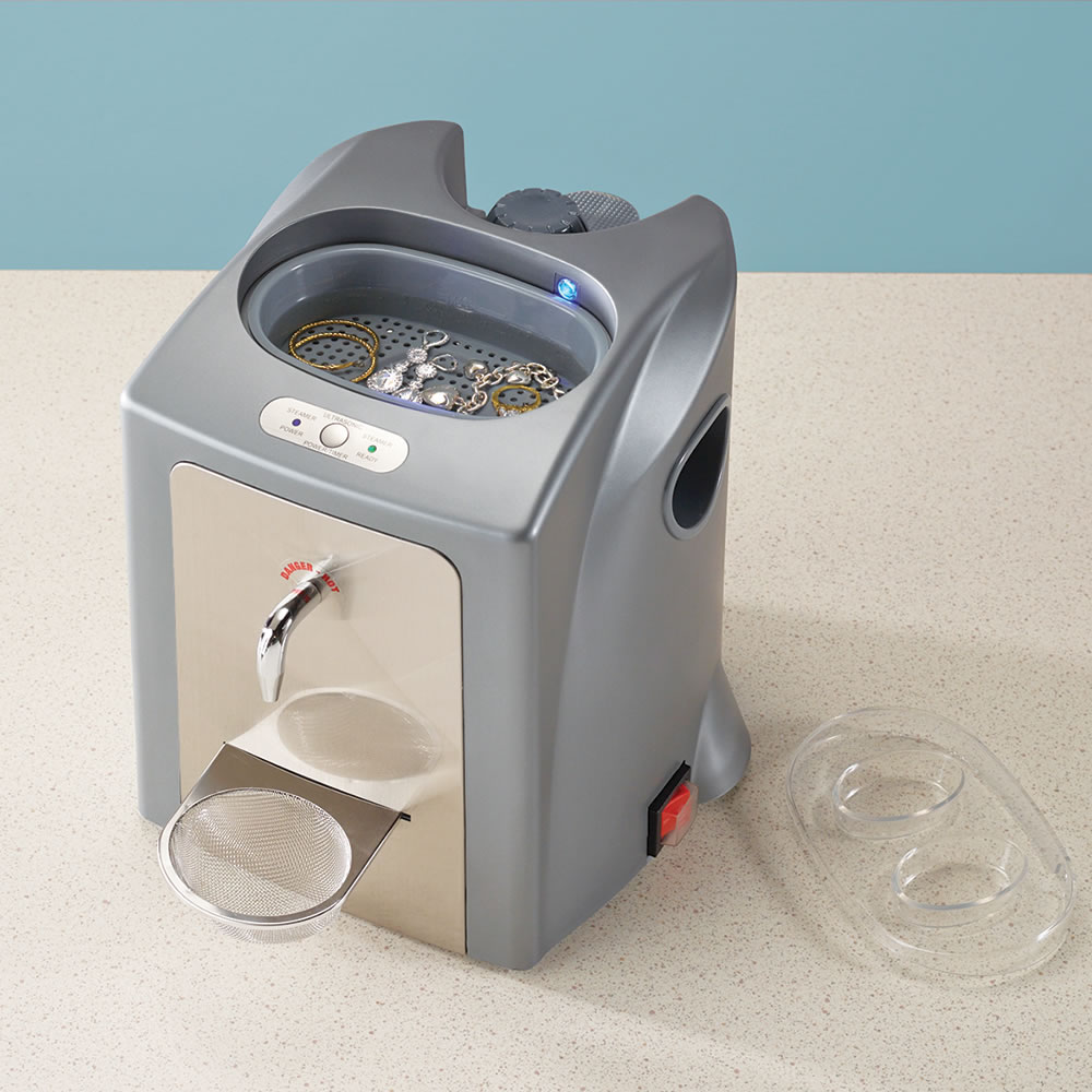 The Only Steam And Ultrasonic Jewelry Cleaner Hammacher Schlemmer