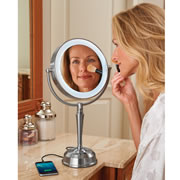 Phone Charging Cordless Vanity Mirror.
