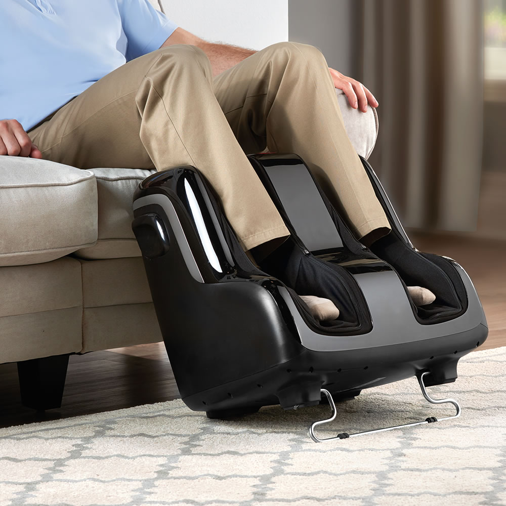 The Heated Lower Leg Massager Hammacher Schlemmer 