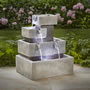 The Solar Illuminated Cascading Fountain Hammacher Schlemmer