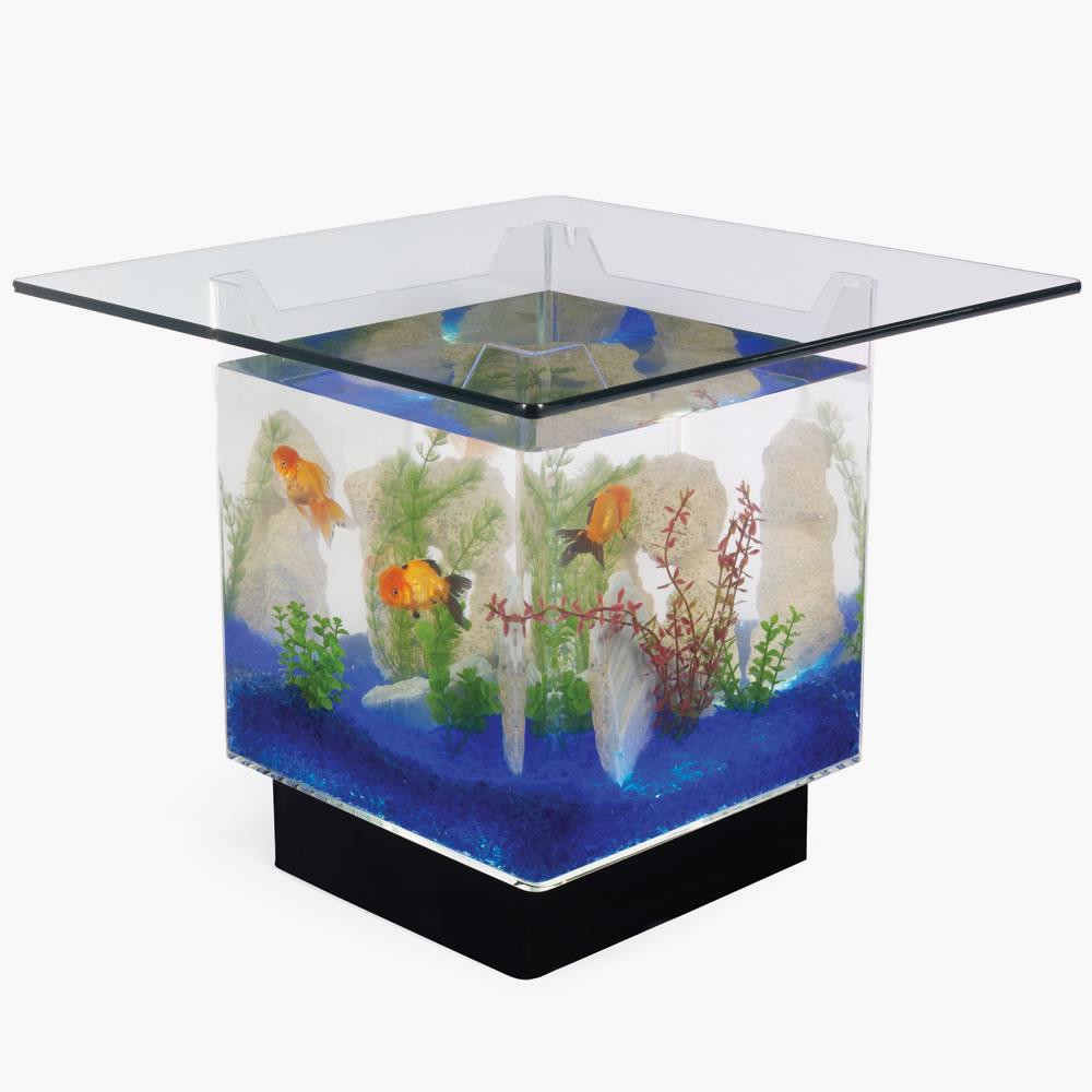 Thermal Accurate ice The Aquarium Coffee Table - Hammacher Schlemmer