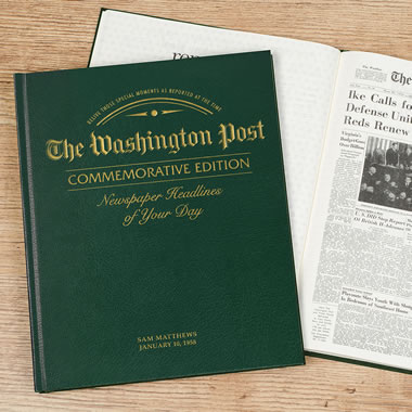 The Washington Post Remember When Personalized Book