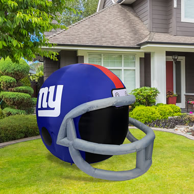 The New York Giants Football Helmet Lamp - Hammacher Schlemmer