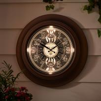 The Indoor/Outdoor Illuminated NFL Clock - Hammacher Schlemmer