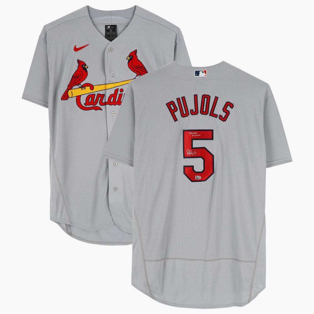 Fanatics Authentic Albert Pujols St. Louis Cardinals Autographed Gray Nike Authentic Jersey with 700 HR and 9-23-22 Inscriptions