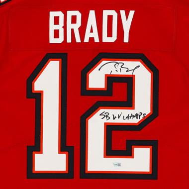 Tom Brady Autographed Jerseys, Signed Tom Brady Inscripted Jerseys