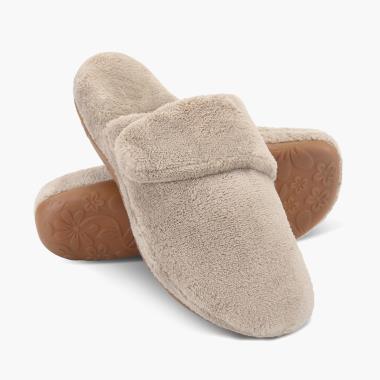 The Foot Pain Alleviating Plush Slide Slippers