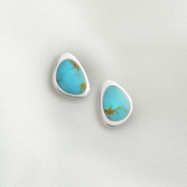 The Sea Lover's Turquoise Stud Earrings