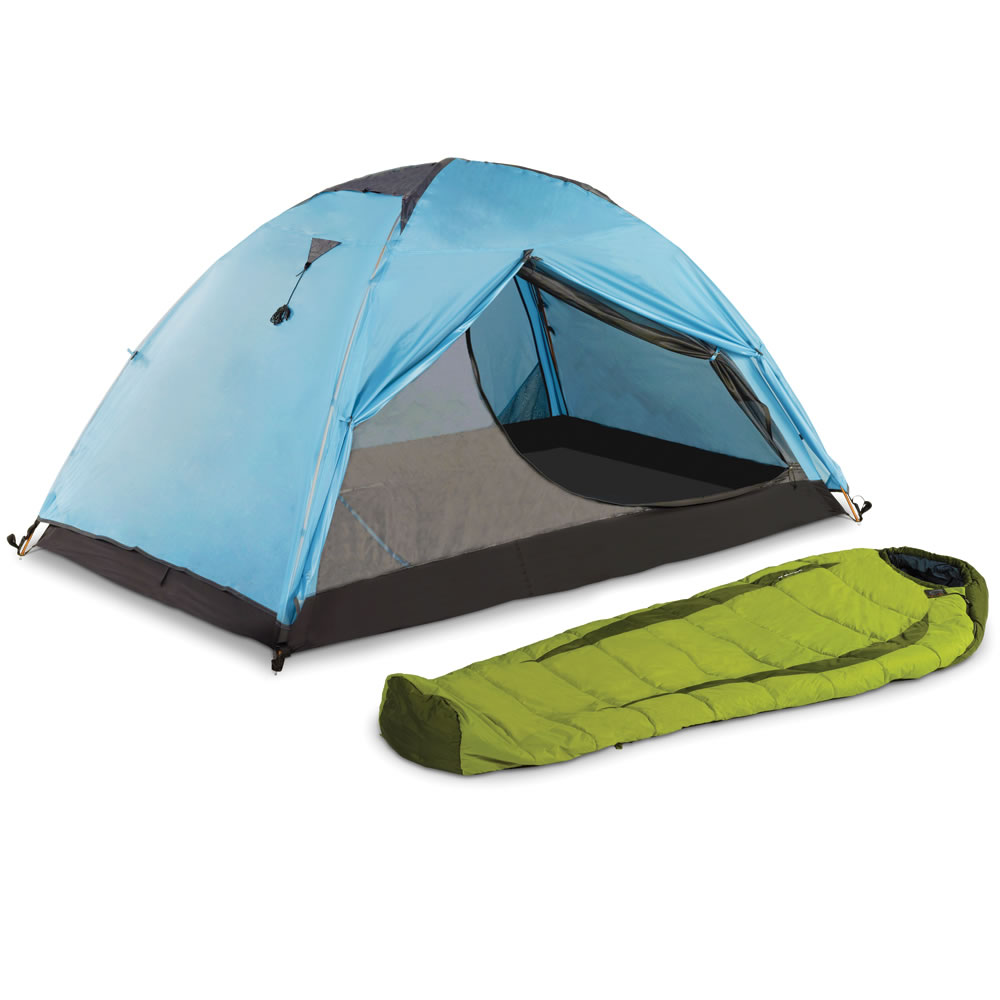 TurnerMAX Outdoor Sleeping Bag Single Adult Kids 1 Person Hiking Camping 3 Season Waterproof Zip Bag 