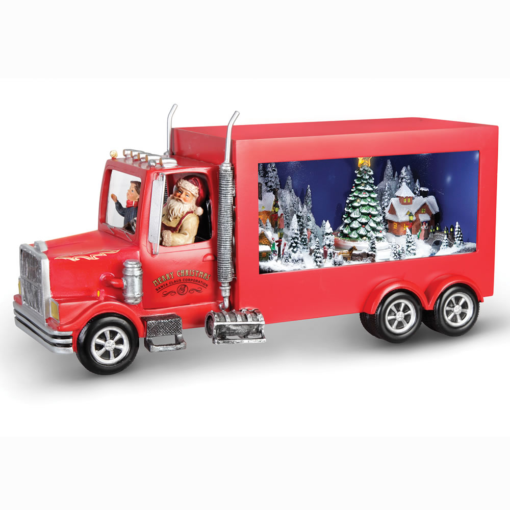 The Animated Santa's Delivery Truck - Hammacher Schlemmer