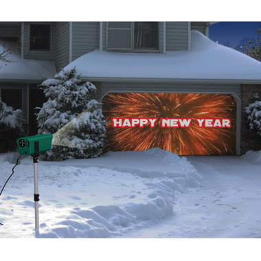 happy new year projector