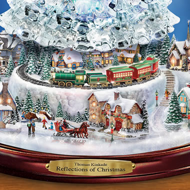 the thomas kinkade color changing crystal tree