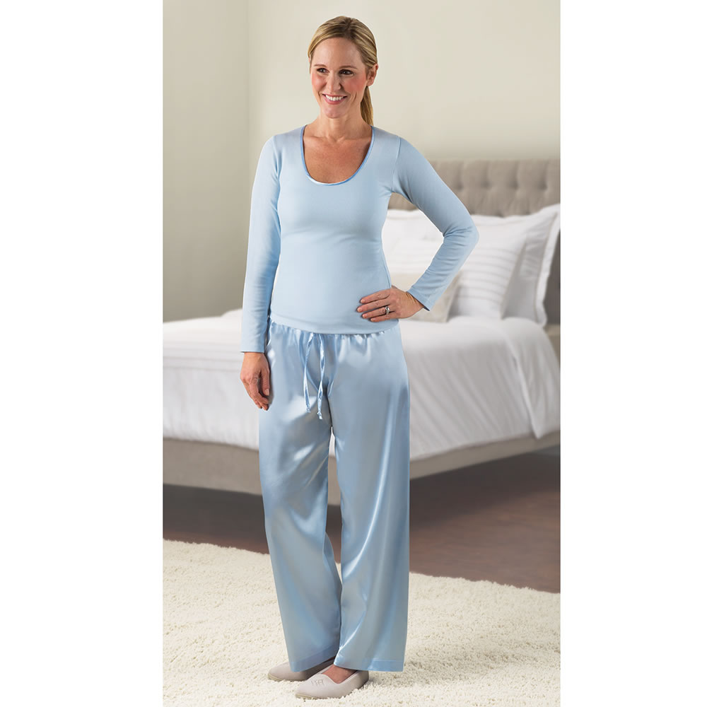 The Washable Silk Pajamas (Pants) - Hammacher Schlemmer