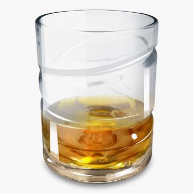 The Spinning Helix Whiskey Aerating Glass