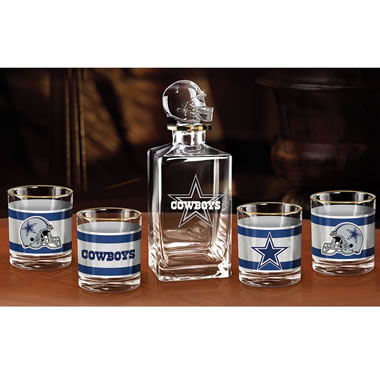 Dallas Cowboys Glass Helmet Decanter