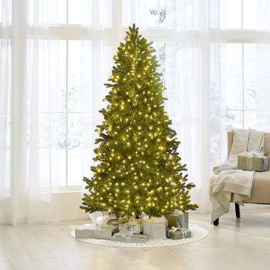 The World's Best Prelit Incandescent Noble Fir (6.5' Slim)