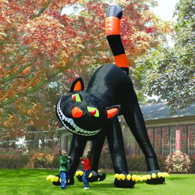 The Two Story Inflatable Black Cat