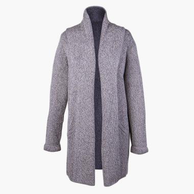 The Peruvian Sleek Shawl Collar Alpaca Topper