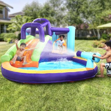 The Inflatable Water Slide Splash Park