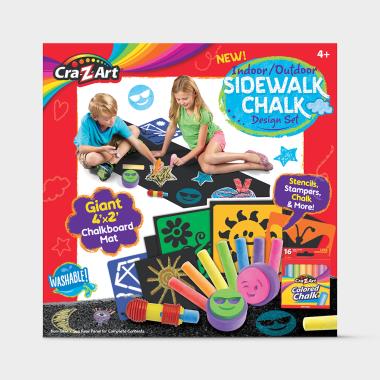 The Indoor/Outdoor Sidewalk Chalk Design Set