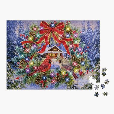 The Illuminated Deck The Halls Jigsaw Puzzle