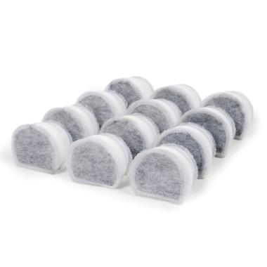 Carbon Filters For The Whisper Quiet Ceramic Pet Fountain (12 Pack)