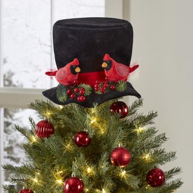 Top Hat Tree Topper Whimsical Top Hat Christmas Trat Christmas Decoration 