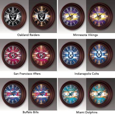 The Indoor/Outdoor Illuminated NFL Clock