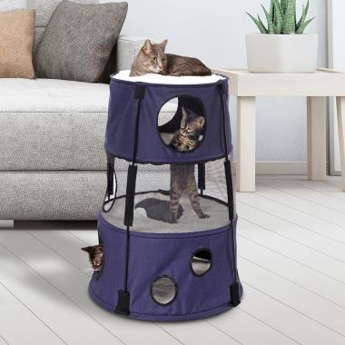 The Foldaway Three Tier Kitty Tower