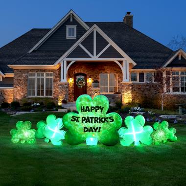 The 10' Inflatable St. Patrick's Day Clovers