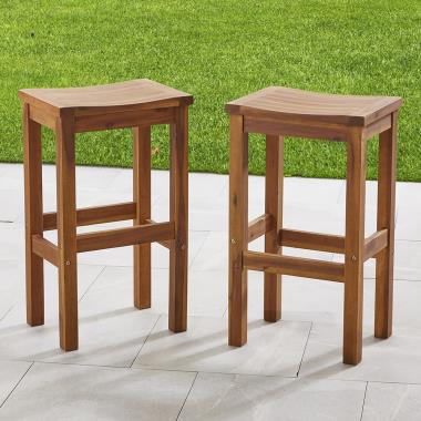 Two Stools For The Authentic Tiki Bar