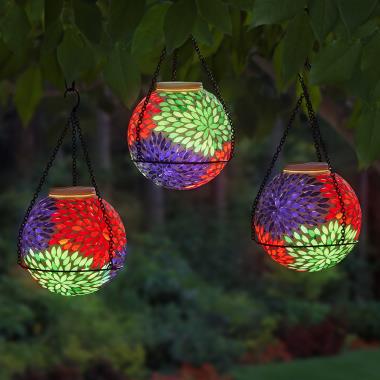 The Illuminated Hanging Mosaic Orb