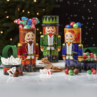 The Confection Filled Nutcracker Tin Trio