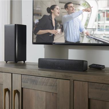 The Dialog Enhancing Compact Home Theater System