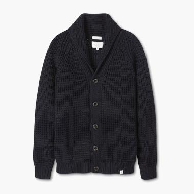 The Classic British Waffle Shawl Cardigan