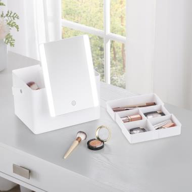 The Illuminated Vanity Mirror/Cosmetic Caddy