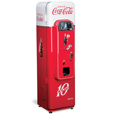 The Original Vendo 44 1956 Coke Machine - Hammacher Schlemmer