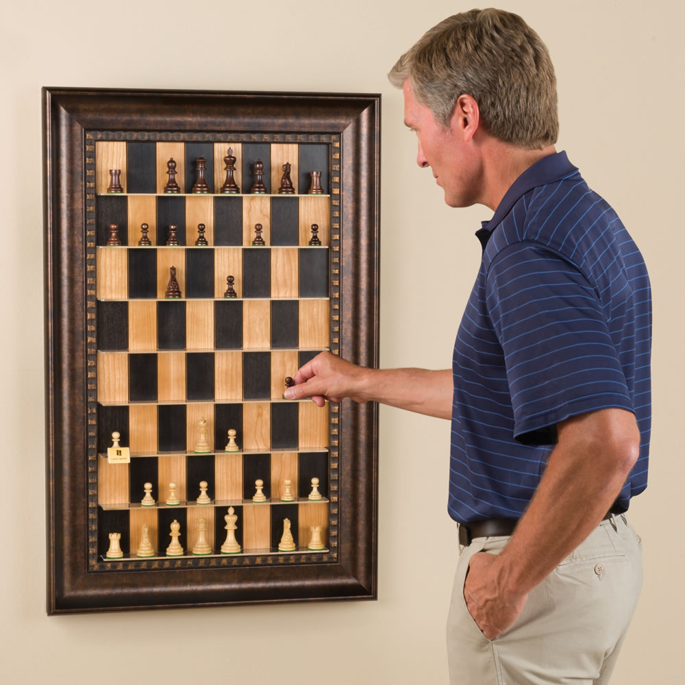 Superior Vertical Chess Board - Wall Mounted Chess Set (III