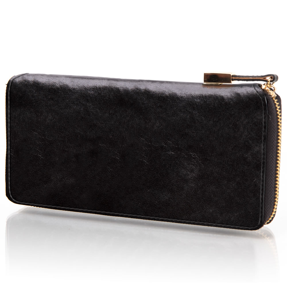 The Lady's Italian Leather Zippered Wallet (Aniline Dyed Cowhide ...