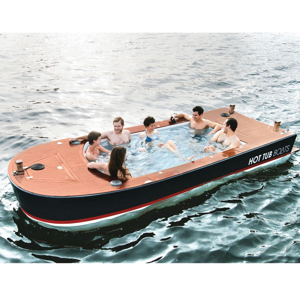 The Hot Tub Boat - Hammacher Schlemmer
